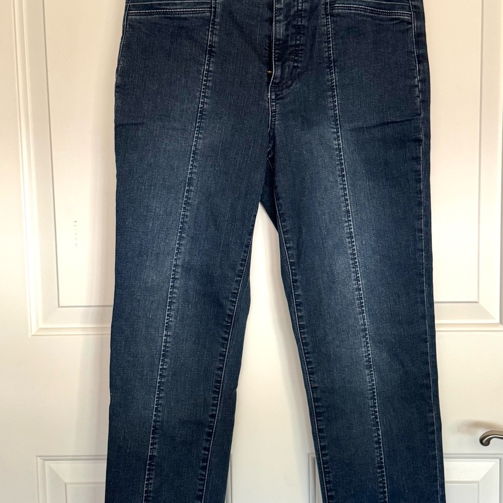 Dark Blue Wynne Denim Jeans, women size 10, stretchy